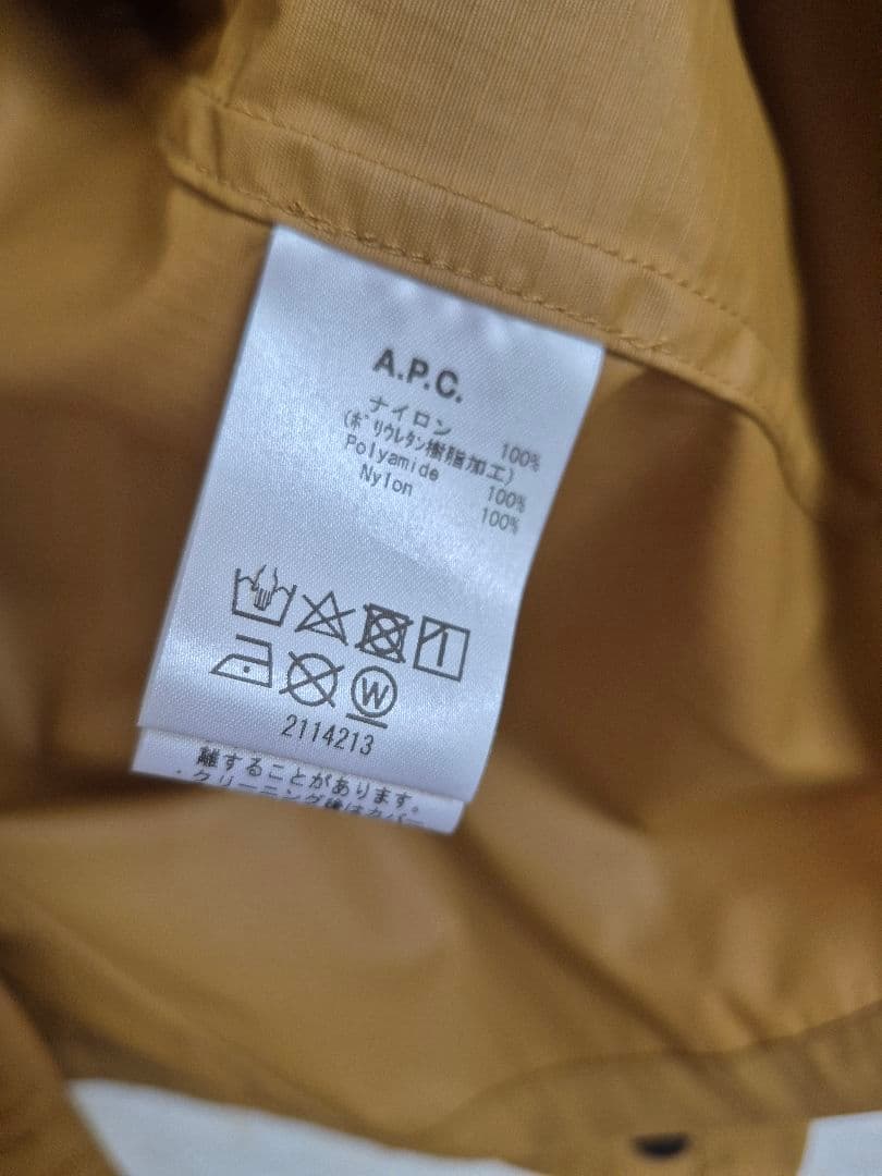 美品　A.P.C.　コーチジャケット　ブルゾン　コート　パーカー