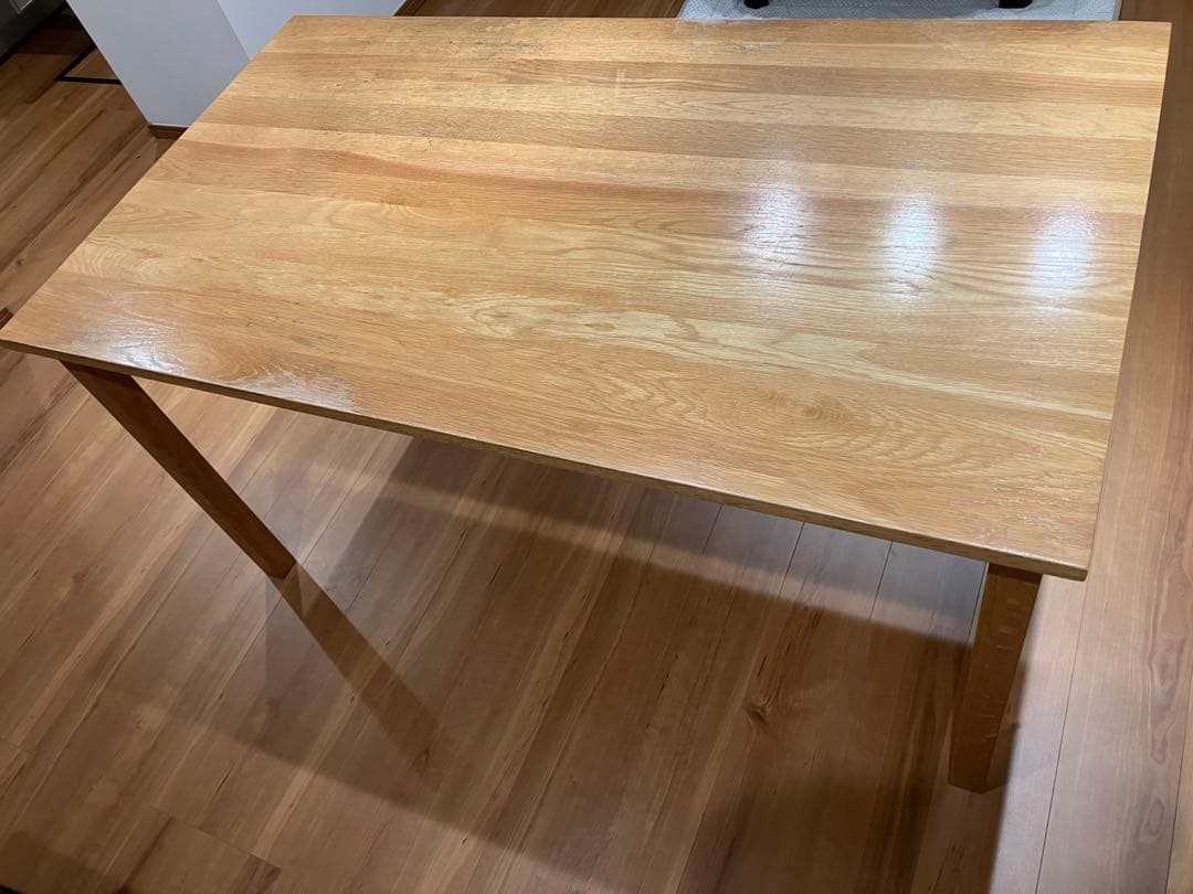 発送不可 無印良品 オーク材ダイニングテーブル 中古 140×80 埼玉中西部