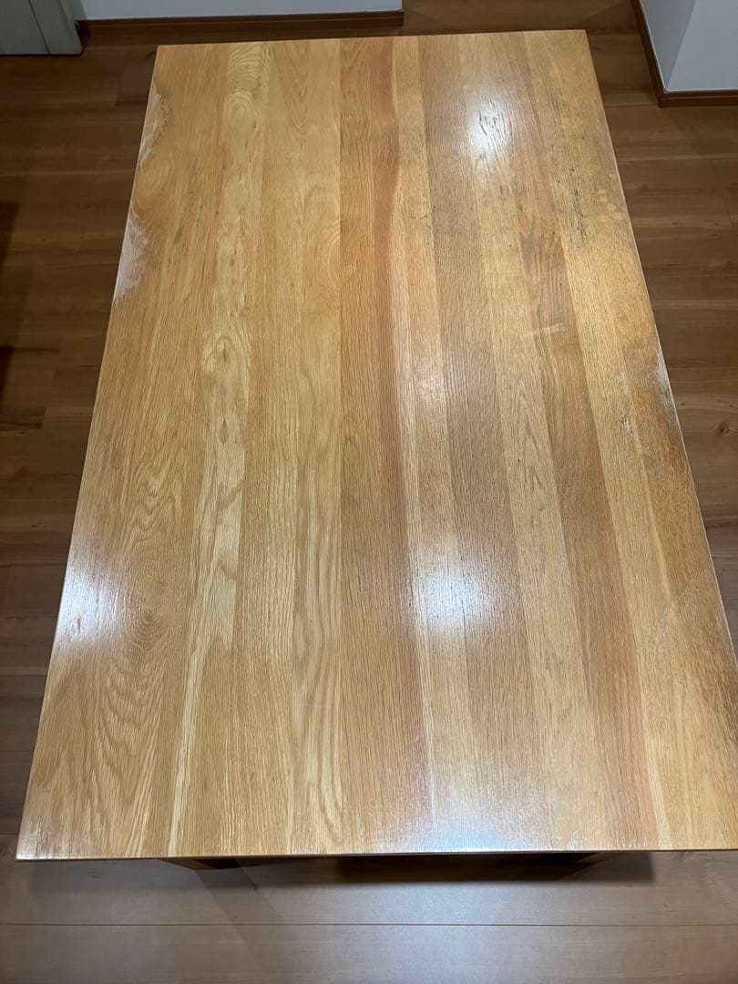 発送不可 無印良品 オーク材ダイニングテーブル 中古 140×80 埼玉中西部