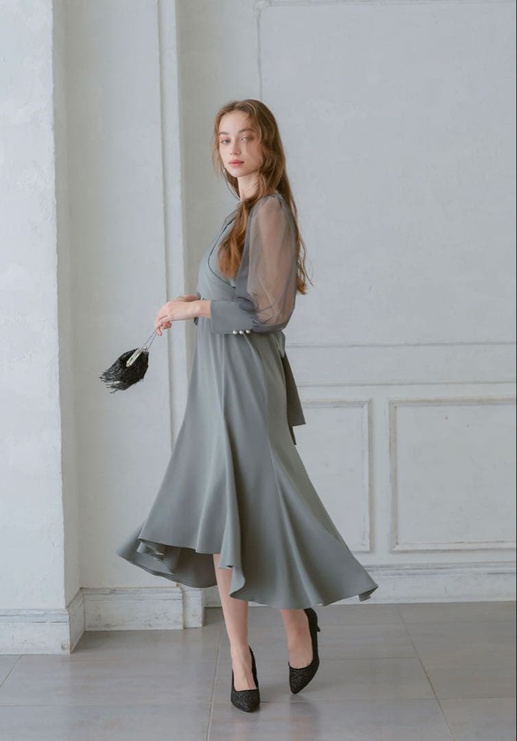 ★新品タグ付き★ドリードール　クロスデザインドレス　2wayドレスパール　結婚式