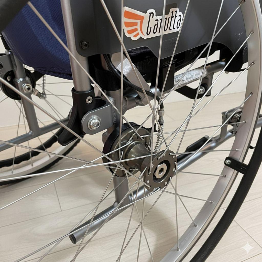 ♿️ 最型モデル 自走式 軽量 車椅子 便利な多機能ノーパンクタイヤ 取説工具付