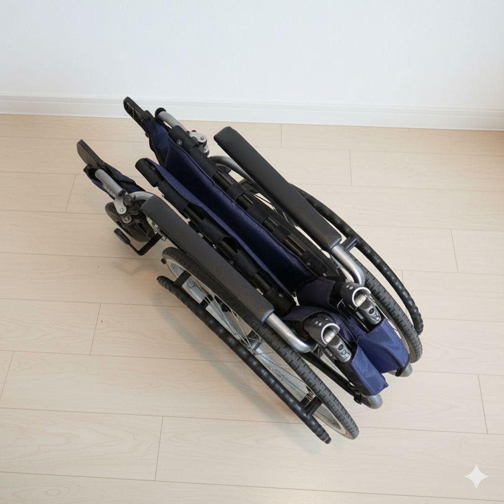 ♿️ 最型モデル 自走式 軽量 車椅子 便利な多機能ノーパンクタイヤ 取説工具付