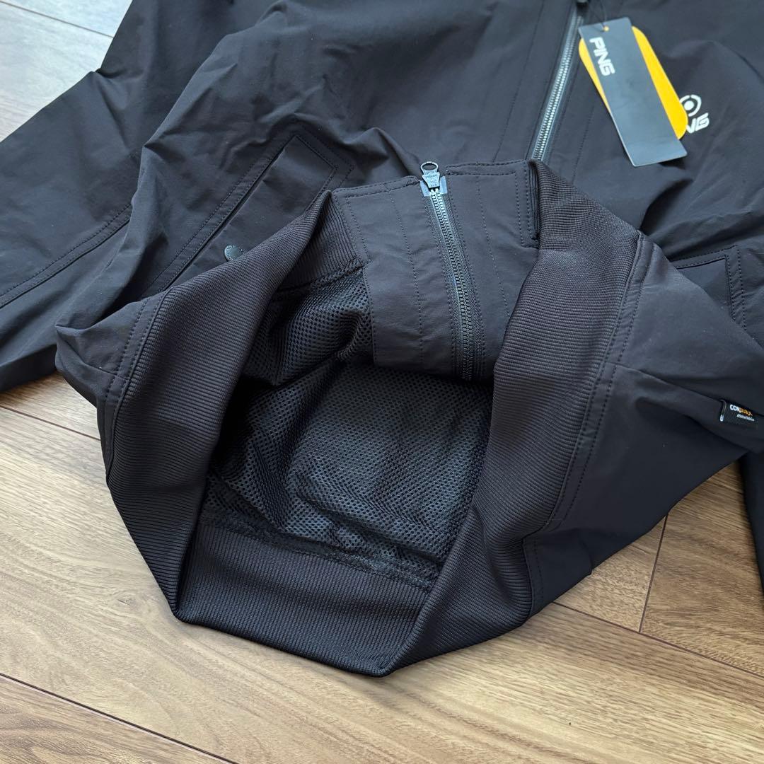 【新品タグ付】PING ゴルフ ブルゾン Mサイズ コーデュラ素材 撥水 黒