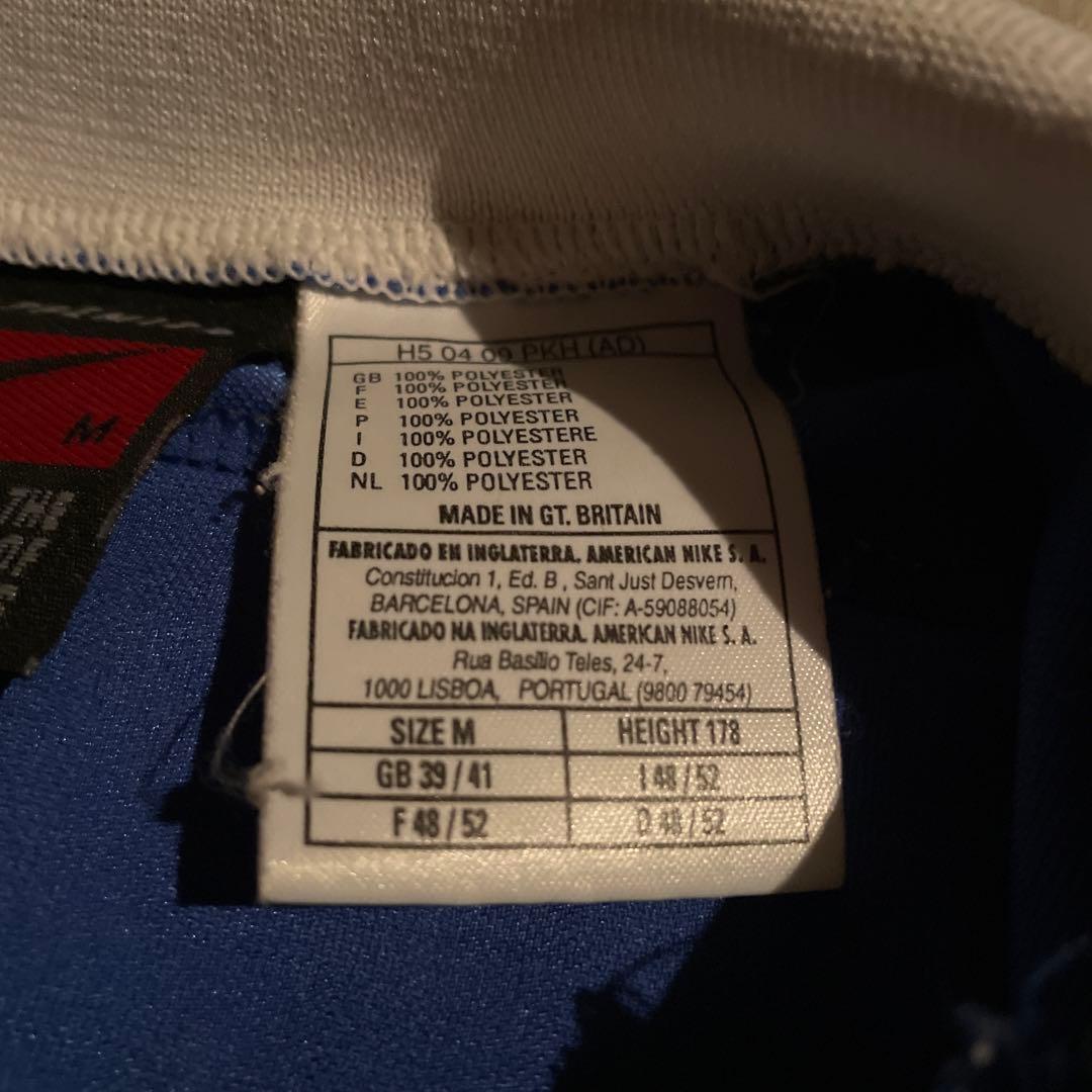 ウェア 90s NIKE soccer italy game shirts M blue