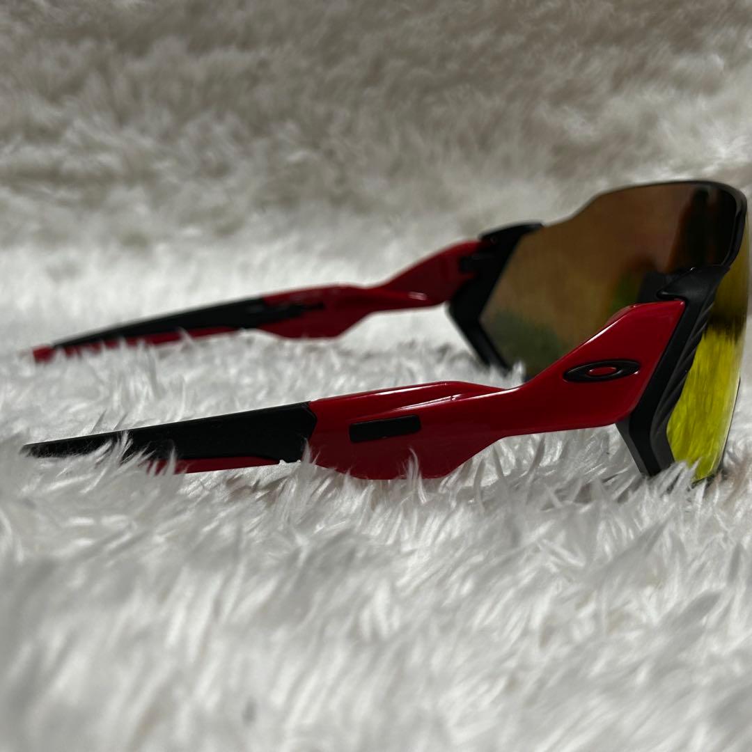 付属品付き✨オークリー　サングラス　フライトジャケット　プリズム　レッド
