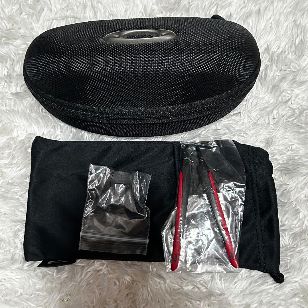 付属品付き✨オークリー　サングラス　フライトジャケット　プリズム　レッド