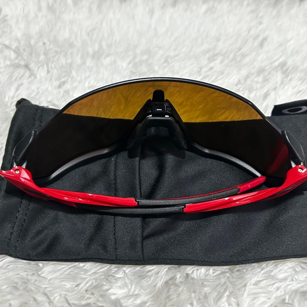 付属品付き✨オークリー　サングラス　フライトジャケット　プリズム　レッド