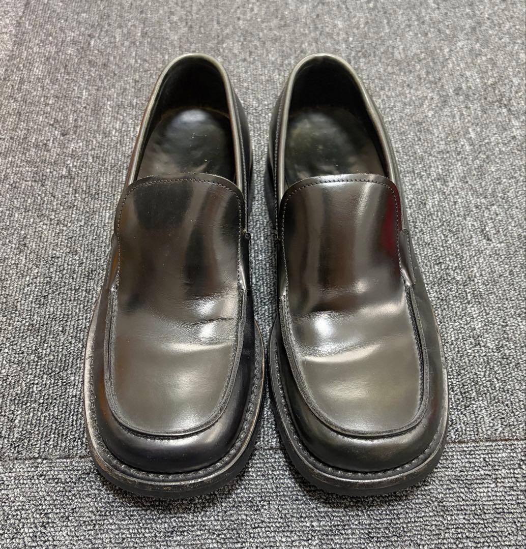 靴 Archive Prada 90s leather square Loafer