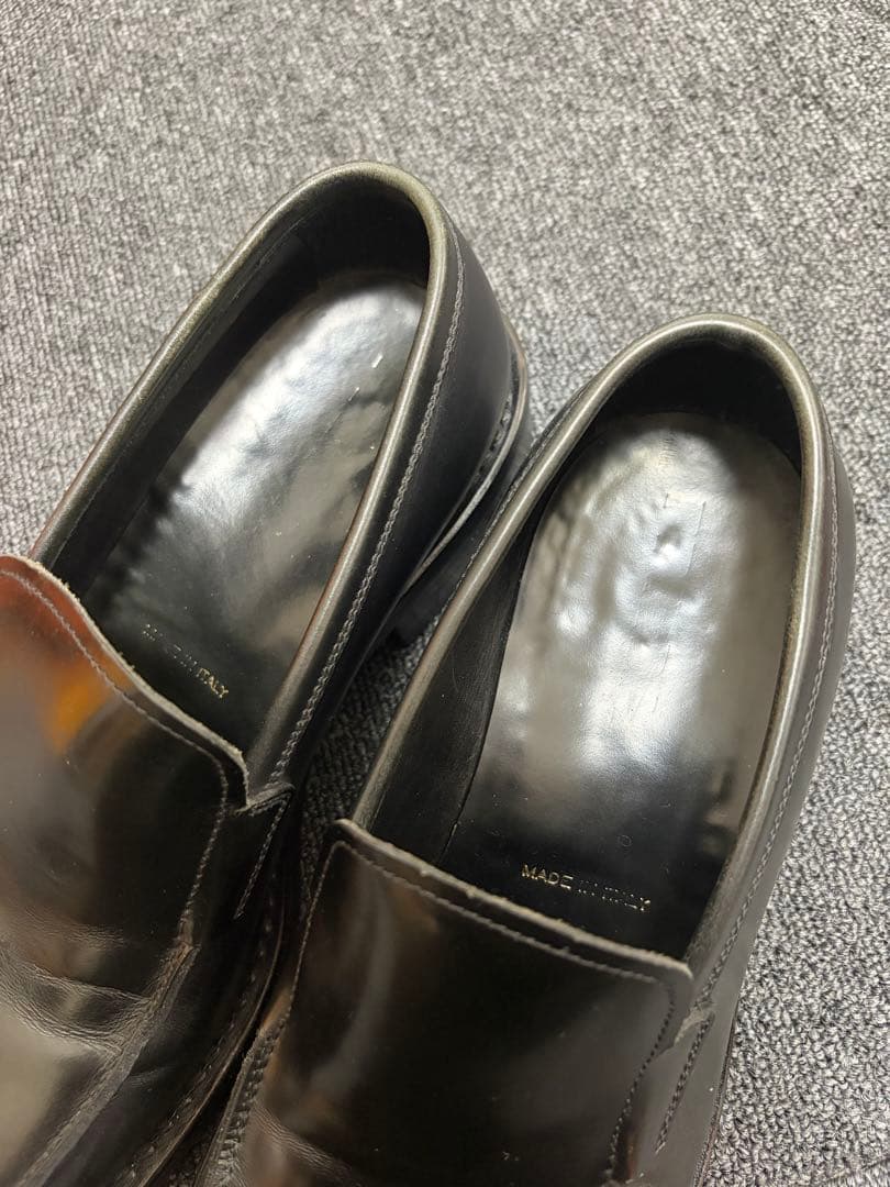 靴 Archive Prada 90s leather square Loafer