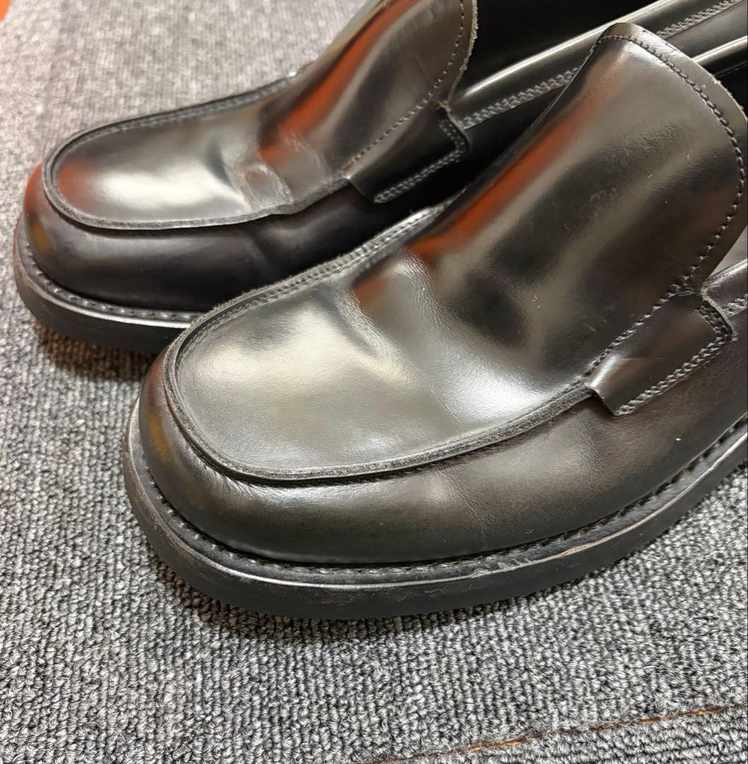 靴 Archive Prada 90s leather square Loafer