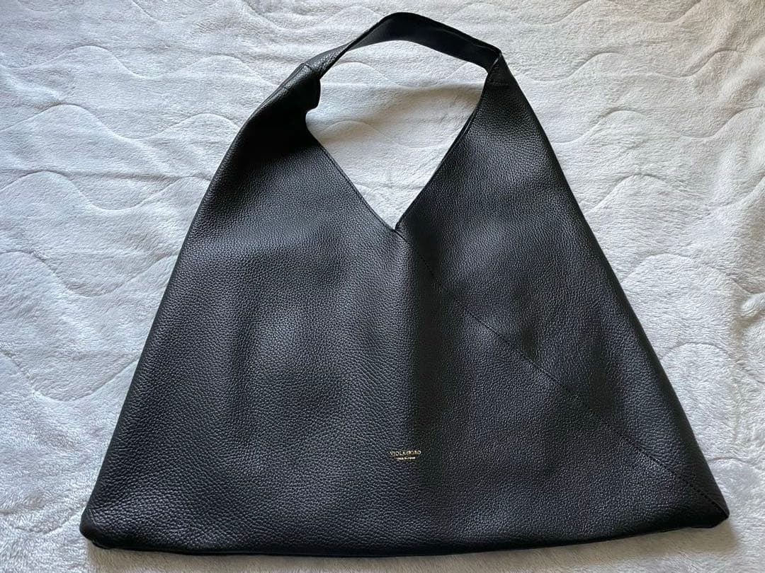 【最終値下げ】VIOLAd’ORO レザートライアングルトートバッグ