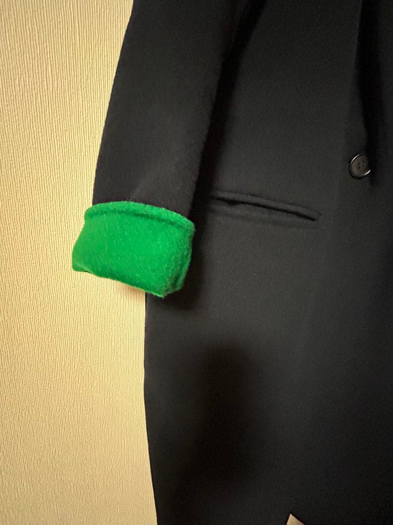 美品　ENFOLD エンフォルド　ウールリバー チェスターコート ネイビー36