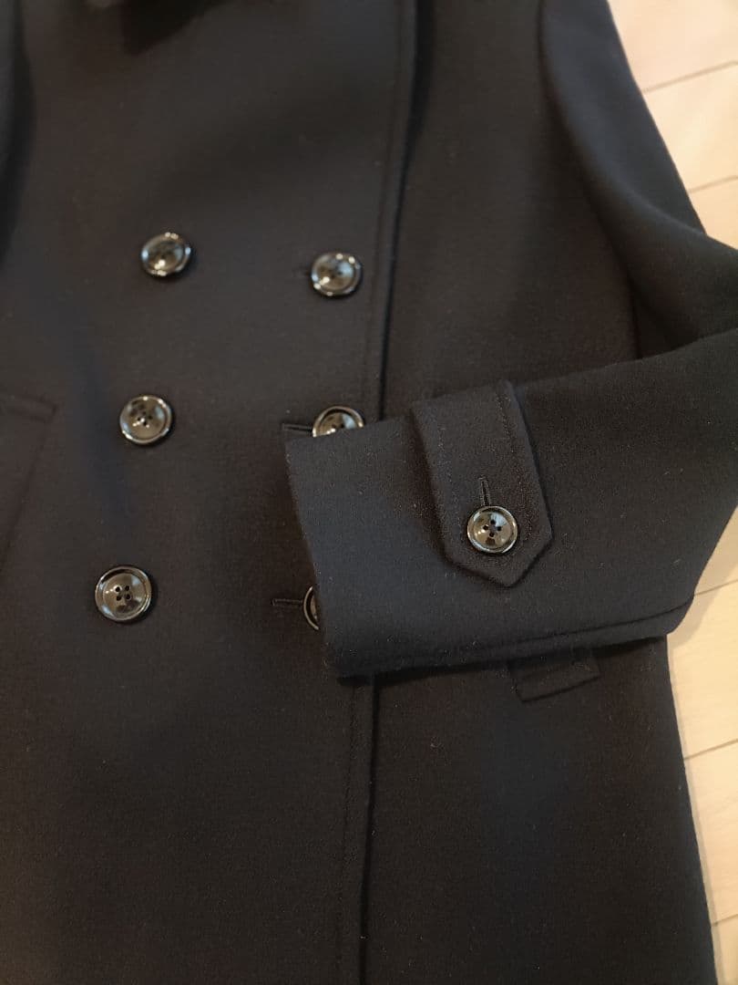 【美品】BEAUTY&YOUTH ネイビー ピーコート Lサイズ