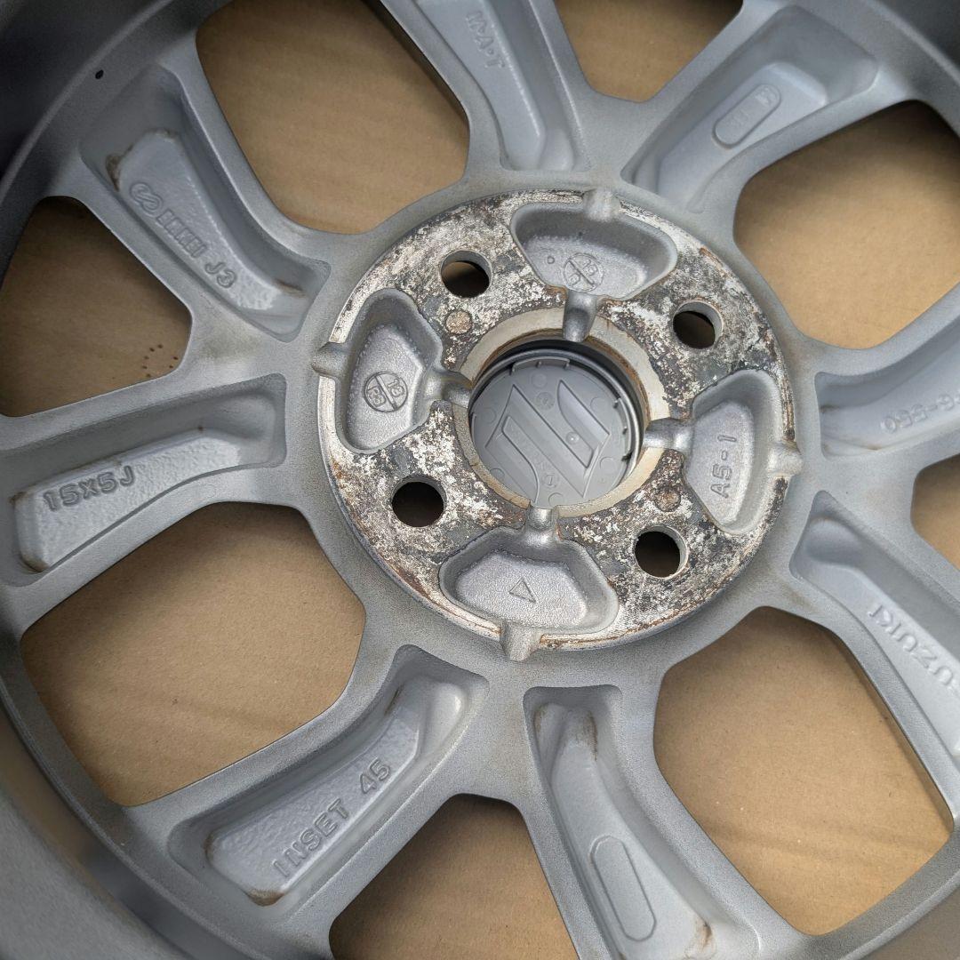 【程度良好】スズキ ソリオ 純正ホイール 現行ソリオのスタッドレス用に！ 2枚②