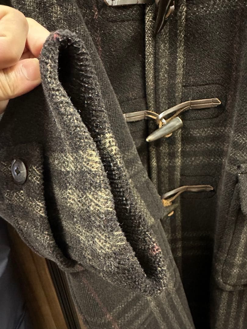 Burberry チェック柄 ダッフルコート