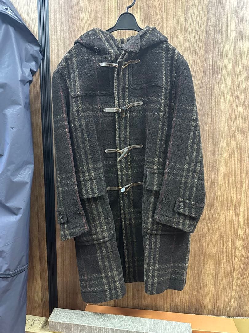 Burberry チェック柄 ダッフルコート