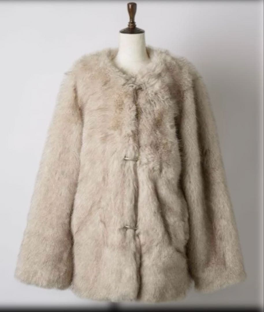 【新品未使用】GIUNON カラーレススムースファーコート