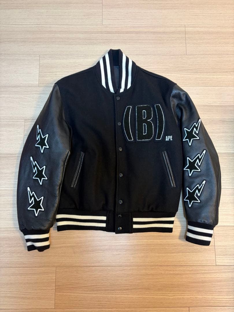 アベイシングエイプ 非売品スタッフ限定スタジャン 黒 L