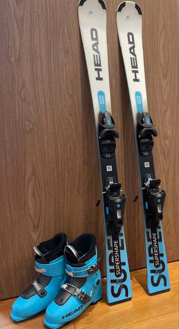 しろ※引越し前セールHEAD SUPERSHAPE キッズ　 スキーセット