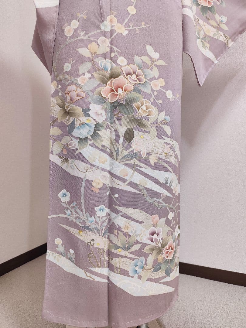 ❰6540❱ フルセット　訪問着　金駒刺繍　袋帯　三越　入学式　結婚式　正絹着物