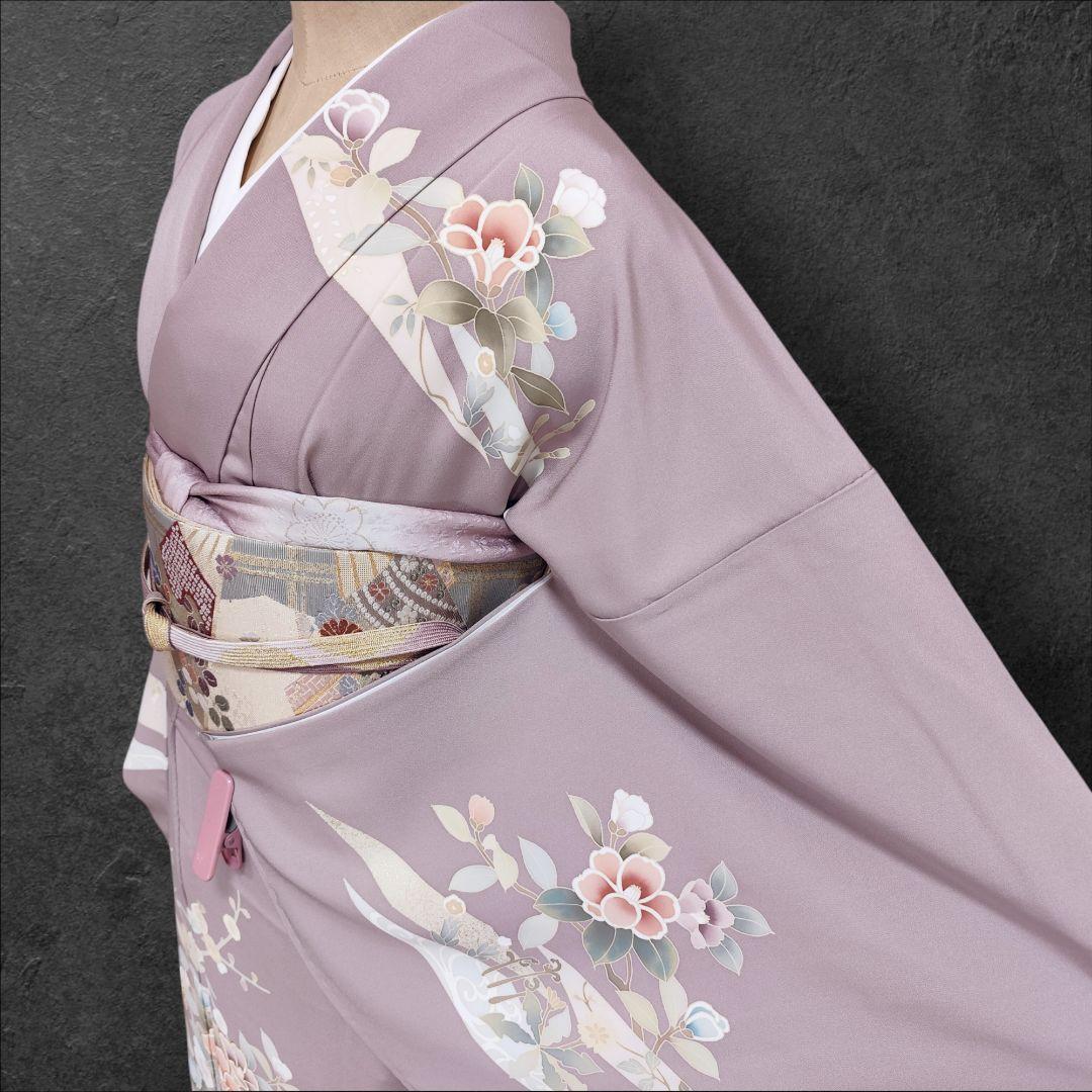 ❰6540❱ フルセット　訪問着　金駒刺繍　袋帯　三越　入学式　結婚式　正絹着物