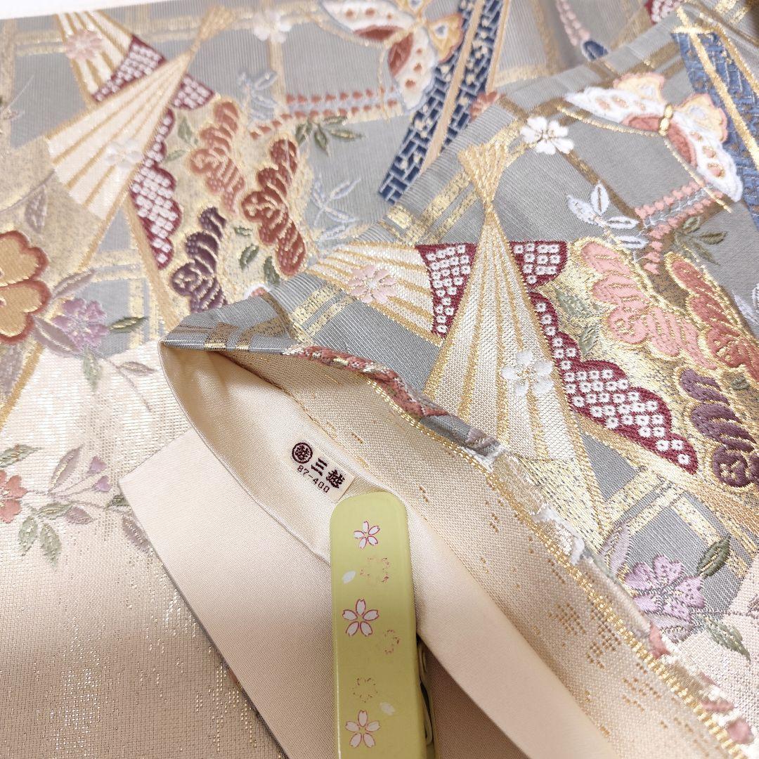 ❰6540❱ フルセット　訪問着　金駒刺繍　袋帯　三越　入学式　結婚式　正絹着物