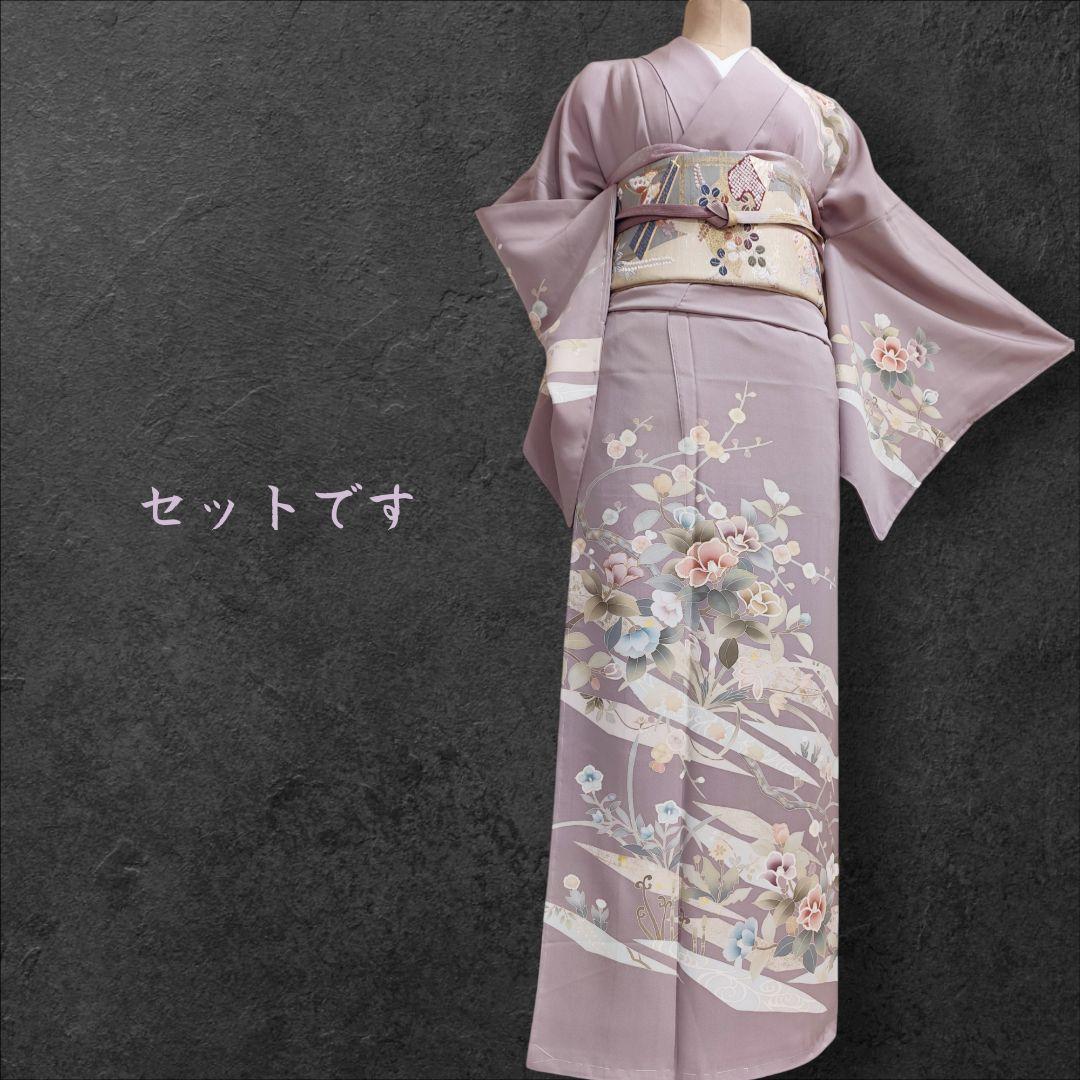 ❰6540❱ フルセット　訪問着　金駒刺繍　袋帯　三越　入学式　結婚式　正絹着物