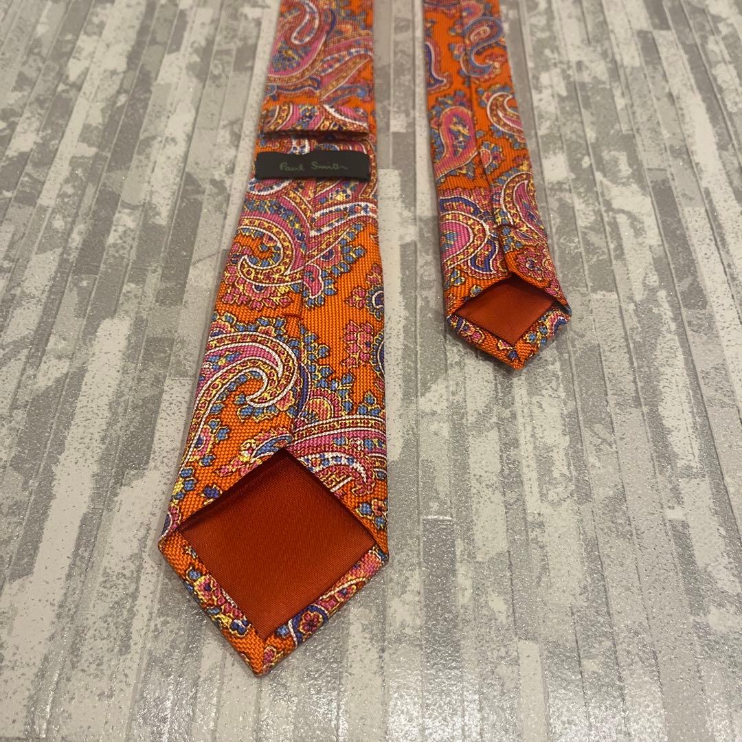 【極美品】ポールスミス ネクタイ 花柄 ペイズリー