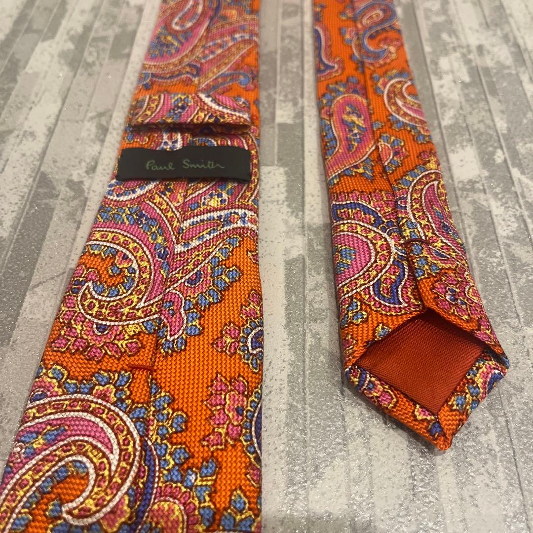 【極美品】ポールスミス ネクタイ 花柄 ペイズリー