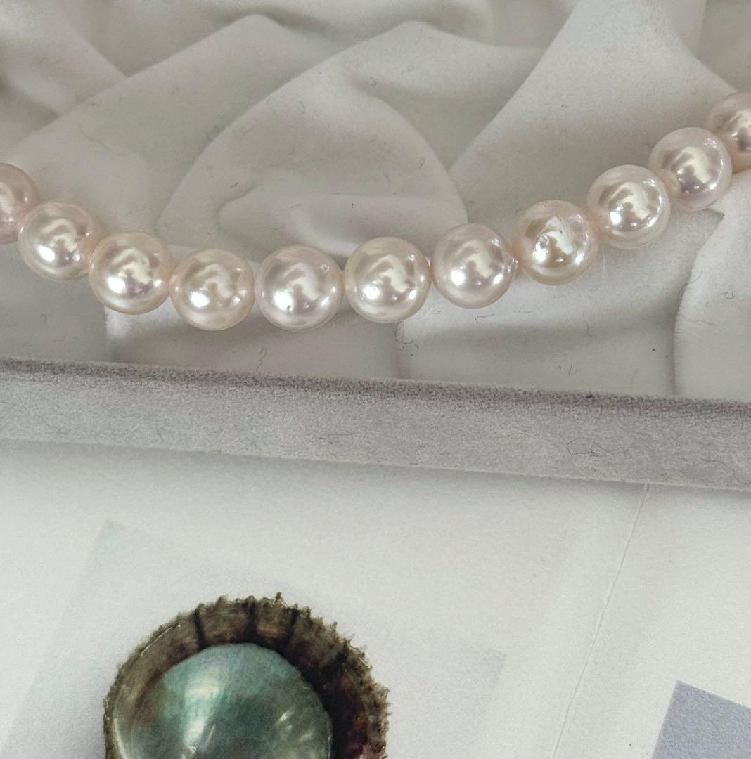 フ*ん様 大粒アコヤ真珠ネックレス照り良好8.5-9mm ネックレスのみを出品