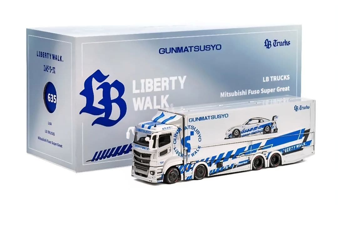 ミニカー LIBERTY WALK Mitsubishi Fuso Super Great