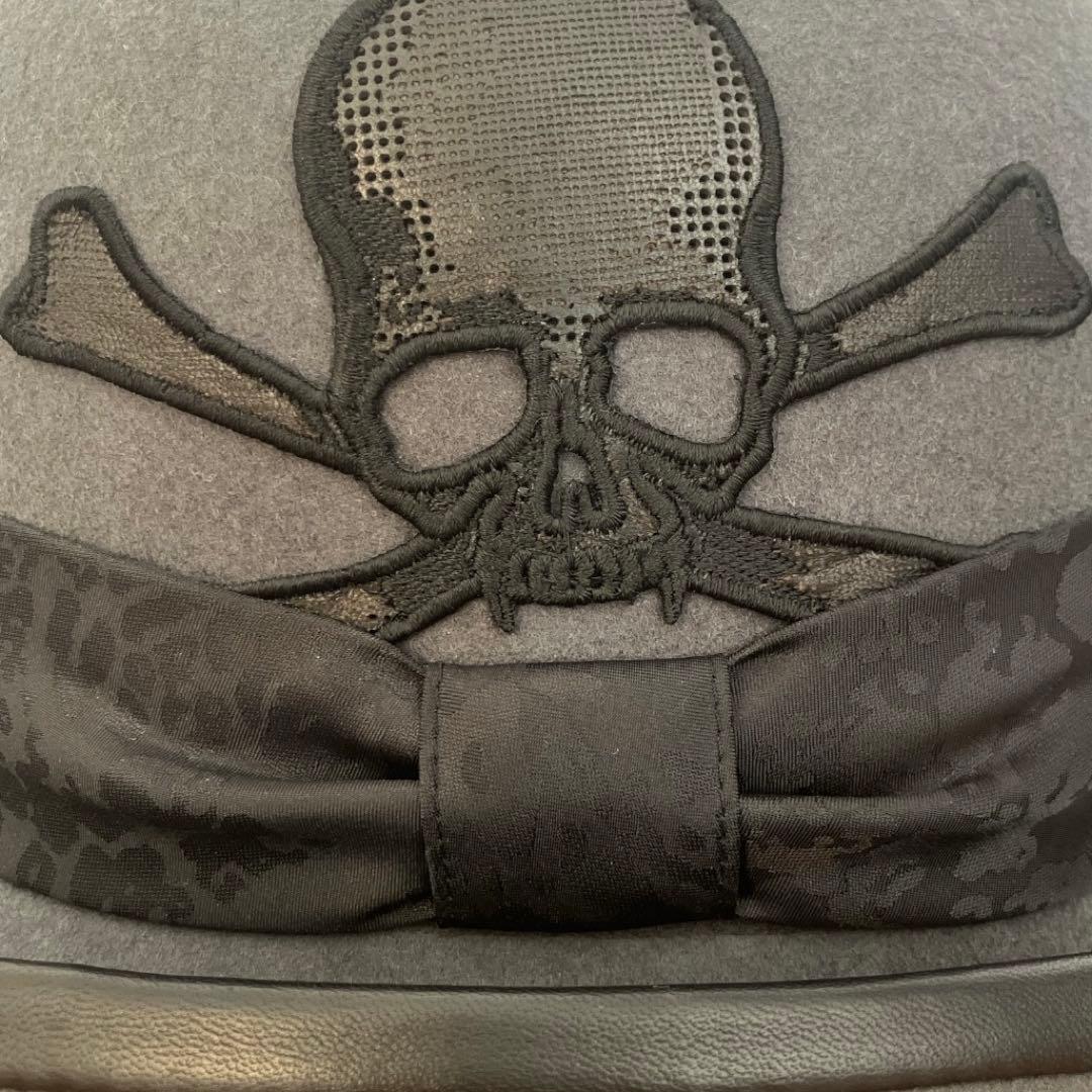 Roen ロエン ボーラーハット スカル ウール ラムレザー 未使用品 hyde