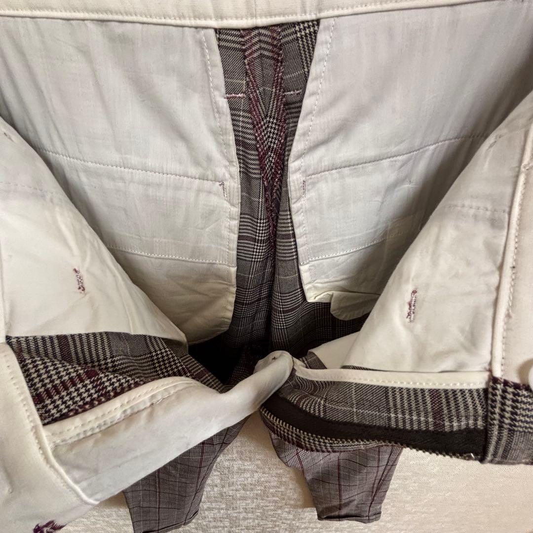 美品！PEARLY GATES☆チェック×千鳥格子　パンツ　S