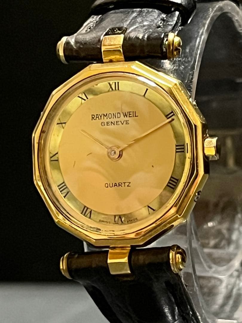 ★超美品！18k GOLDelectroplatedレイモンドウィル動作良好