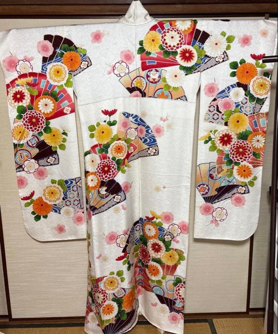 華 扇子 振袖 身丈160
