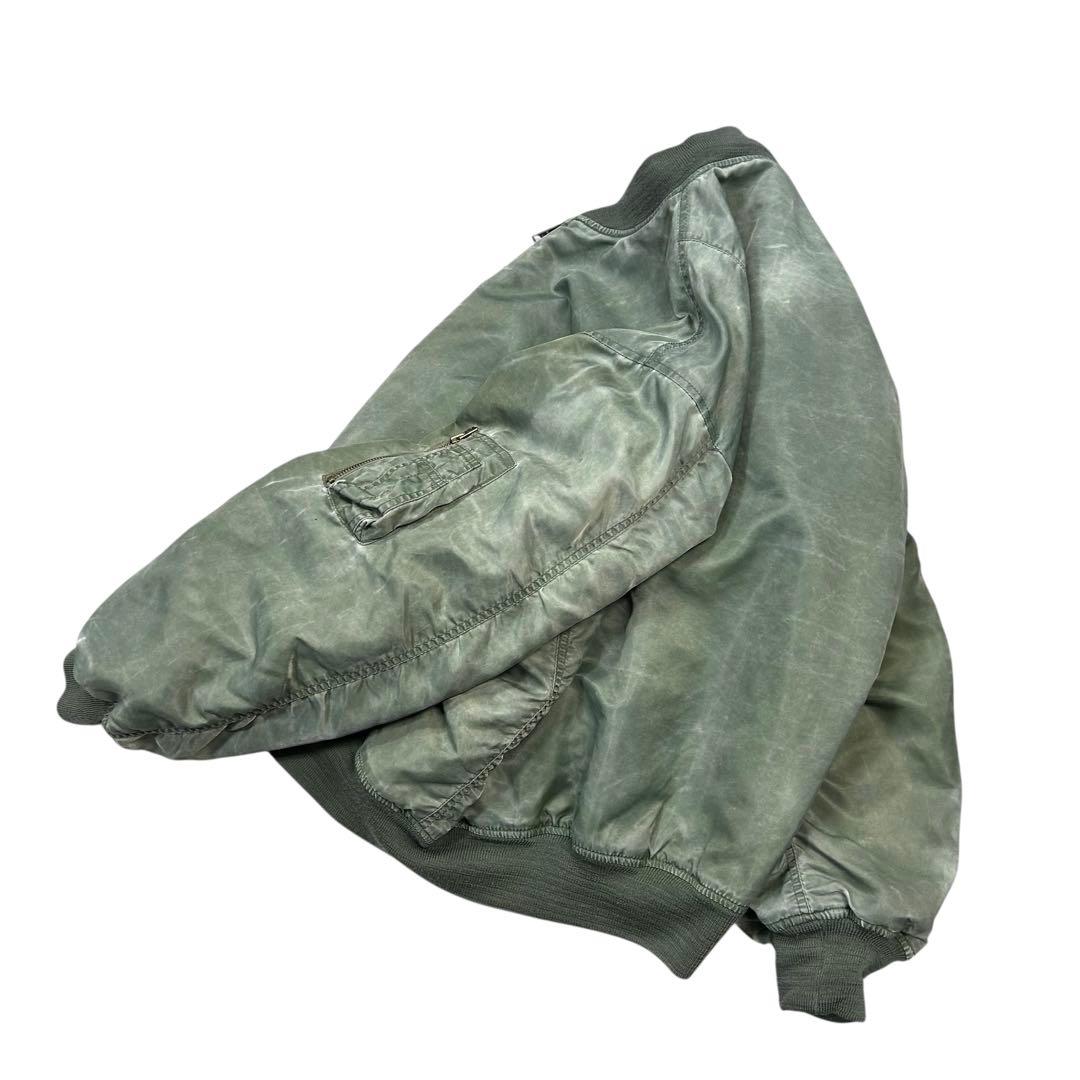90's Vintage MA-1 フライトジャケット 短丈 フェード古着