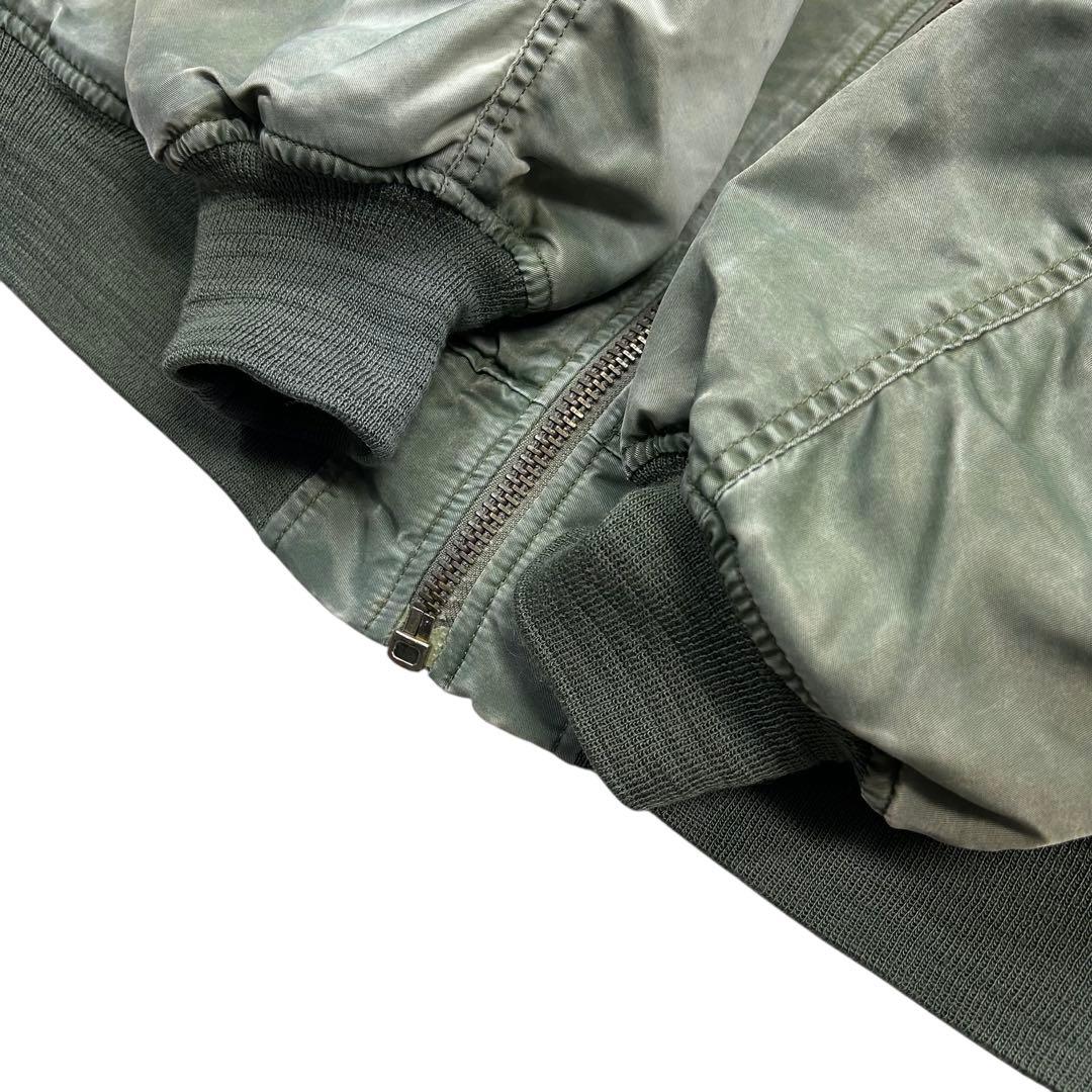 90's Vintage MA-1 フライトジャケット 短丈 フェード古着