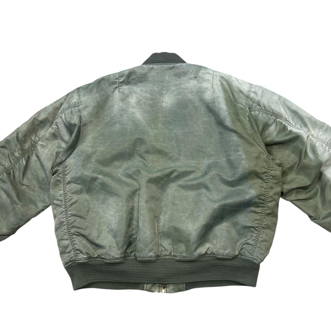 90's Vintage MA-1 フライトジャケット 短丈 フェード古着