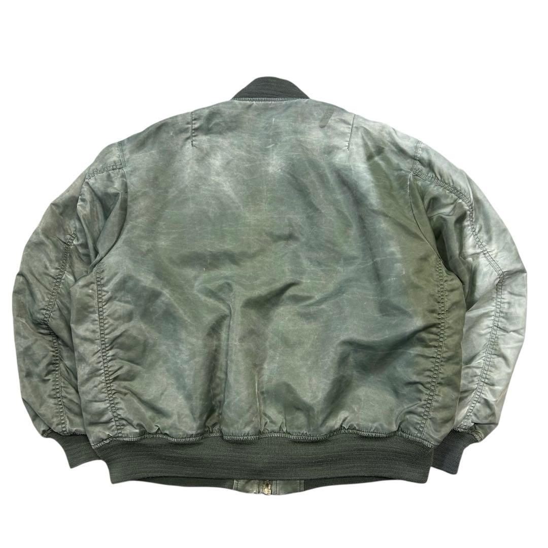 90's Vintage MA-1 フライトジャケット 短丈 フェード古着