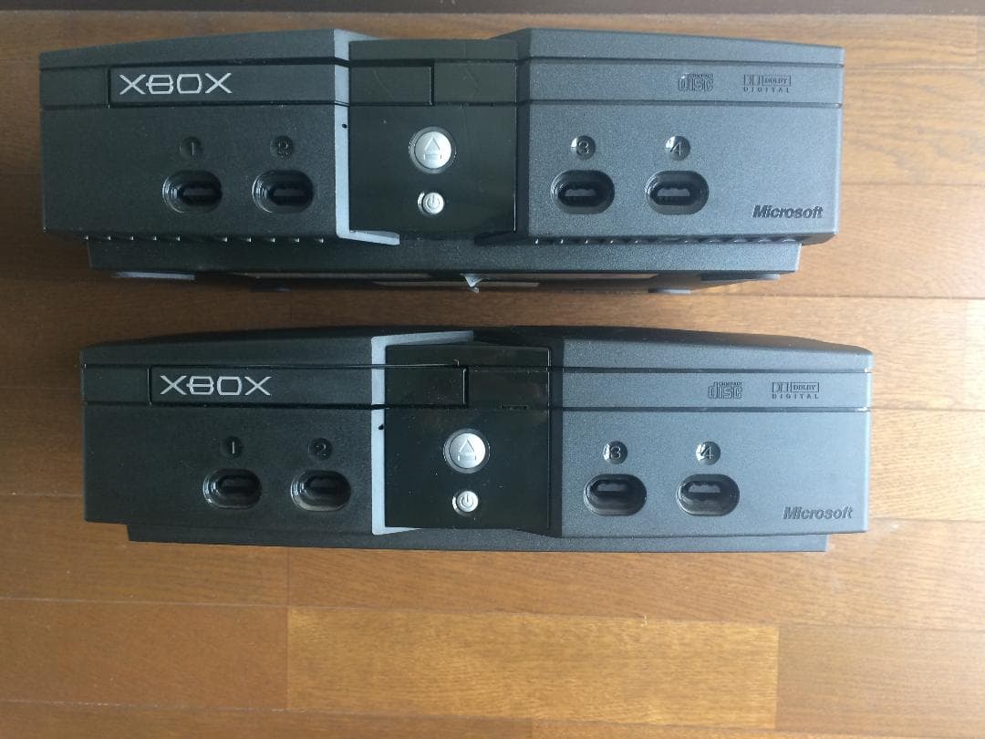 【ジャンク】　初代　旧　XBOX　本体　2台　EVOX　改造　説明書　不動