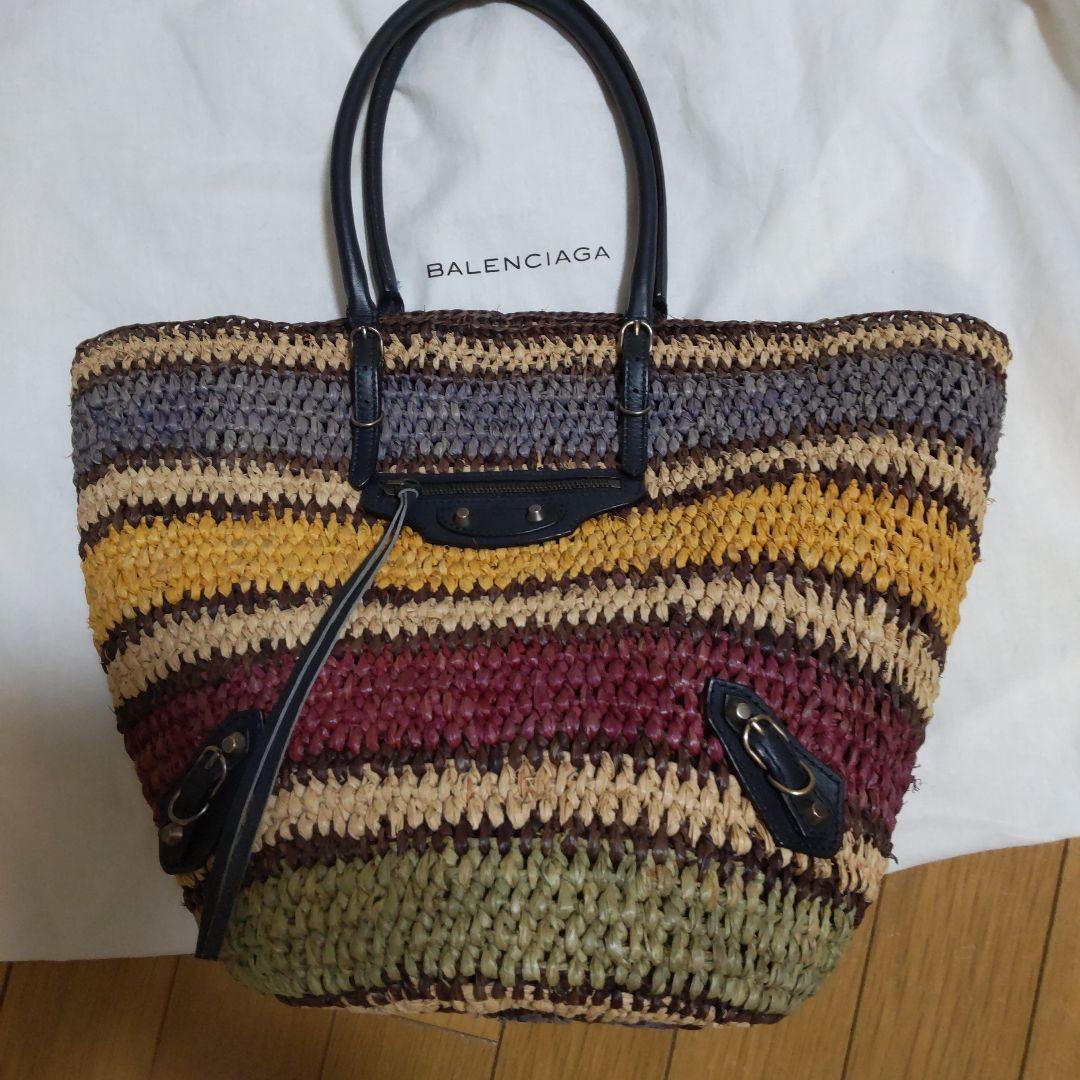BALENCIAGA ストライプ トートバッグ