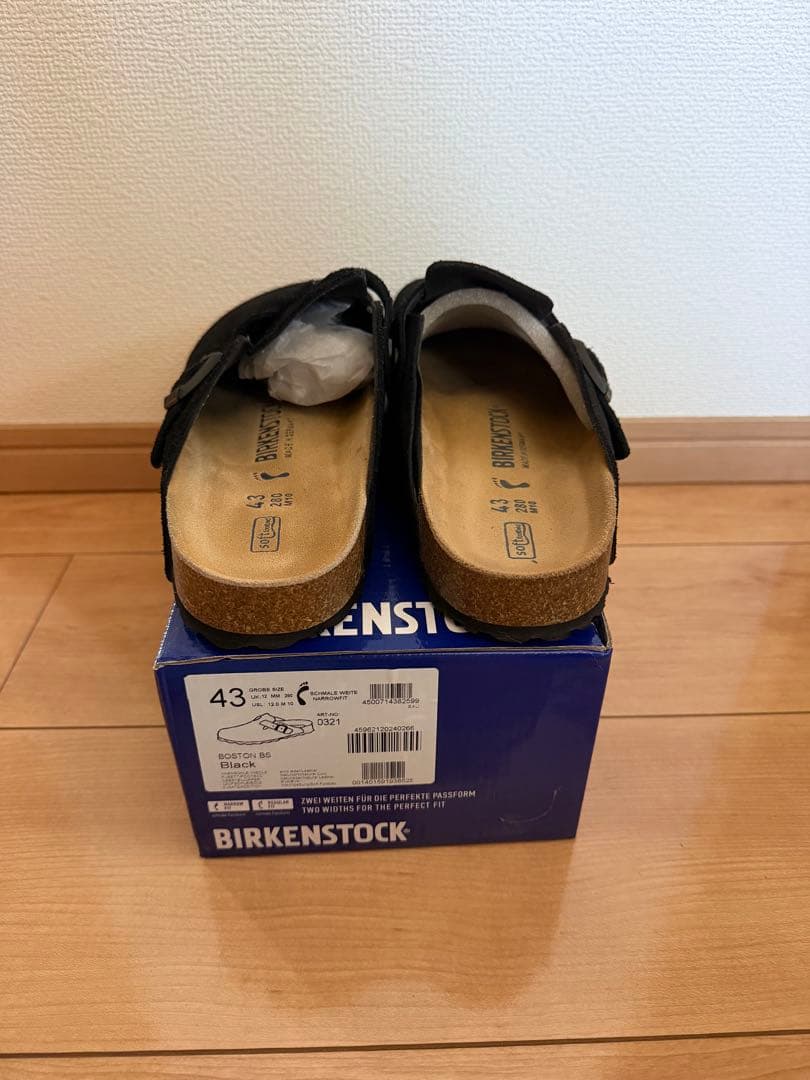 BIRKENSTOCK boston ブラック 43