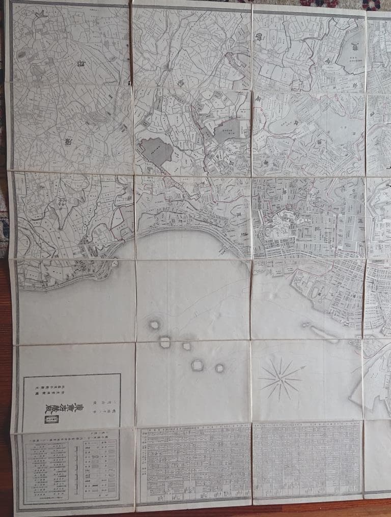 66　古地図　東京全図　東京府臓版　（A）
