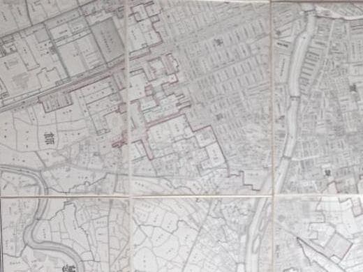 66　古地図　東京全図　東京府臓版　（A）