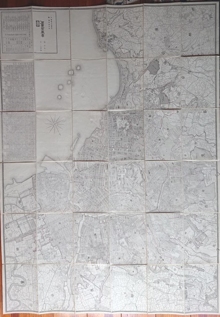 66　古地図　東京全図　東京府臓版　（A）