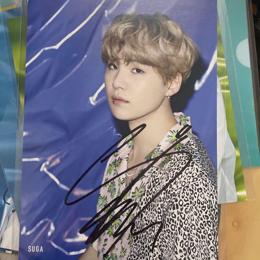 防弾少年団　バンタン　BTS ユンギ　サイン　直筆　公式フライヤー