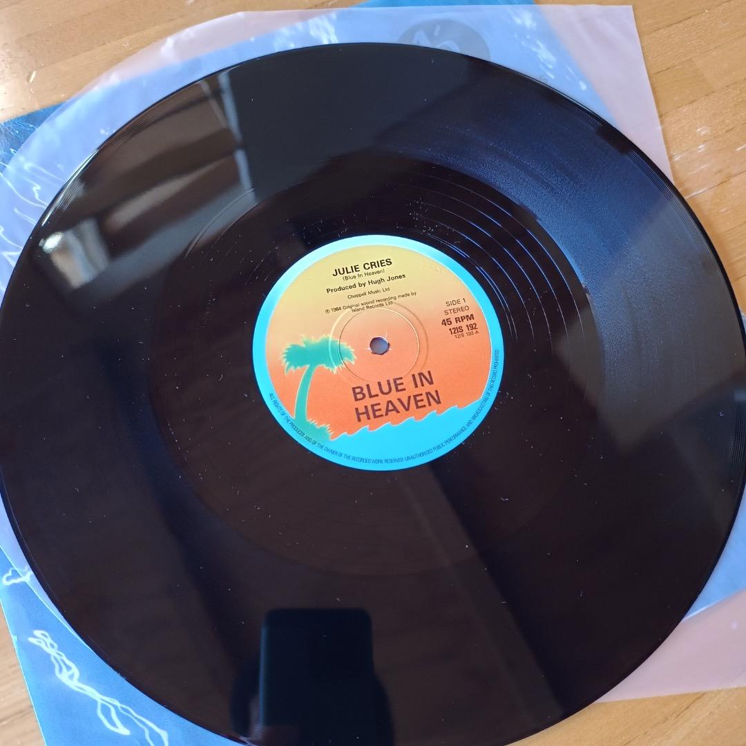 洋楽 Blue In Heaven 12\" single/Julie Cries
