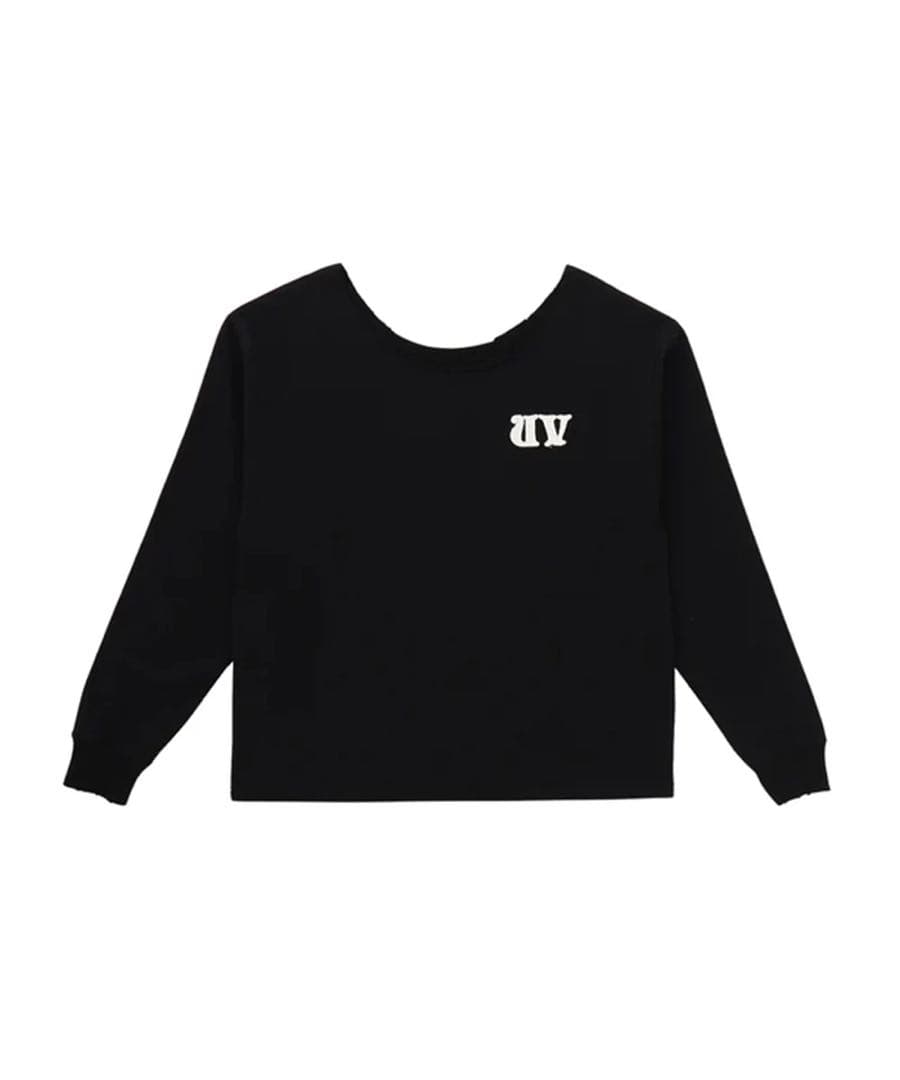 ACLENT カットオフワンショルダールーズスウェット　スウェット　トップス