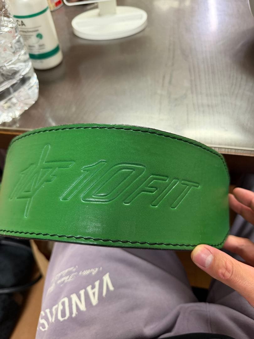 10FIT 緑色トレーニングベルト