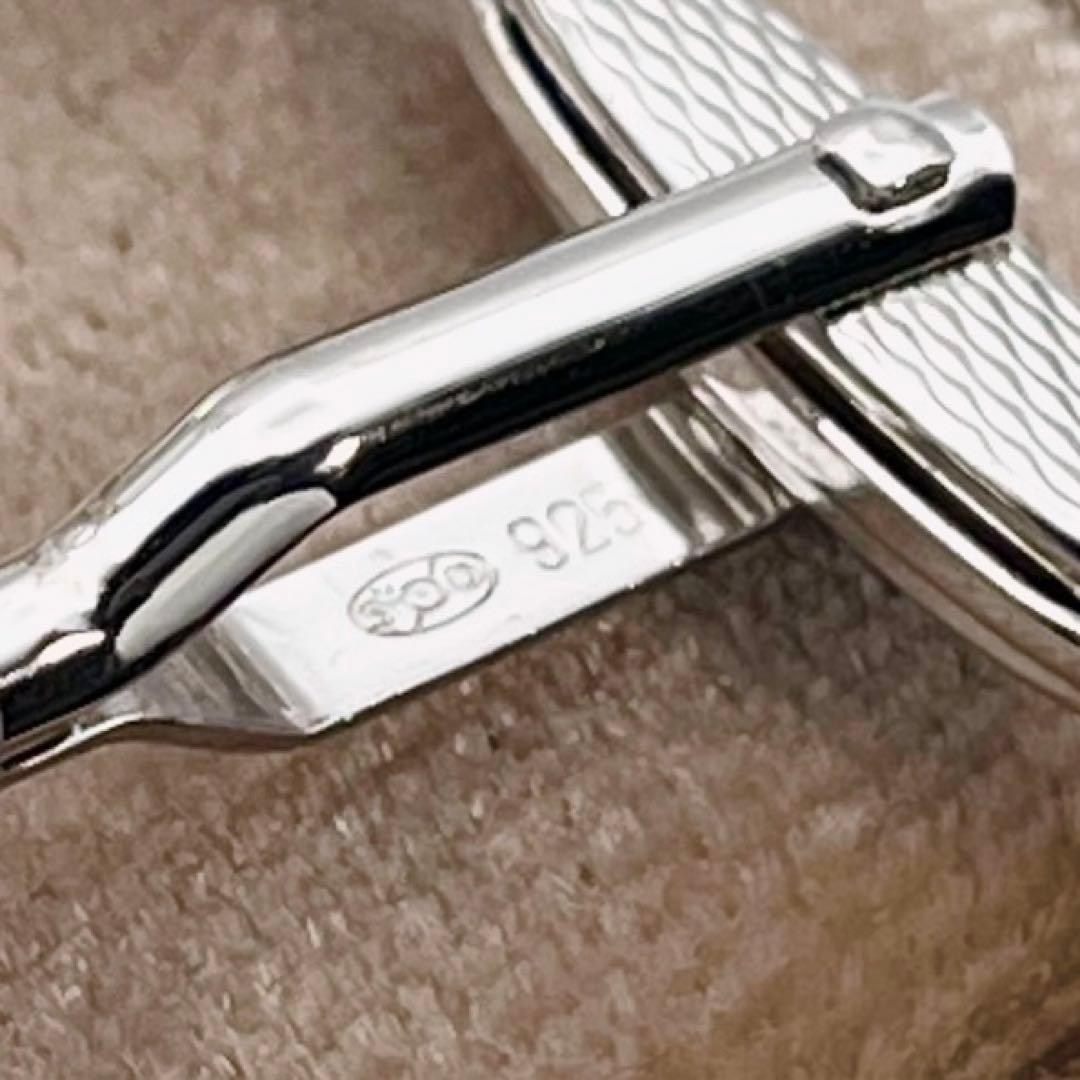 ⭐️SALE⭐【美品】ダンヒル　カフスボタン　ケーブルノット　シルバー　SV925